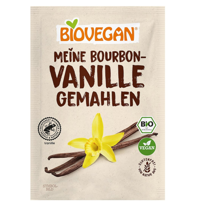 Wanilia Bourbon Mielona Bezglutenowa BIO 5 g - Biovegan - Ekochatka