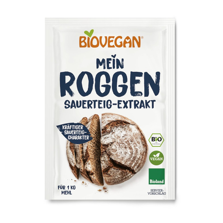Zakwas Chlebowy Żytni w Proszku BIO 30 g - Biovegan - Ekochatka