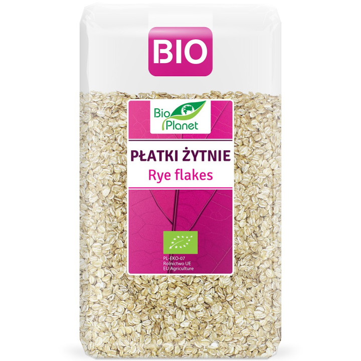 Płatki Żytnie BIO 600 g - BIO Planet - Ekochatka