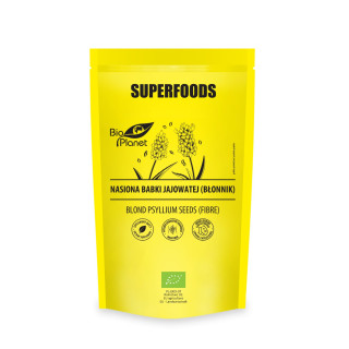 Nasiona Babki Jajowatej Błonnik BIO 250 g - Bio Planet Superfoods - Ek
