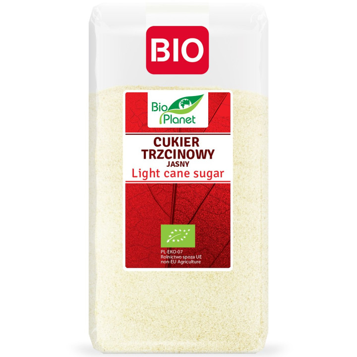 Cukier Trzcinowy Jasny BIO 500 g - Bio Planet - Ekochatka