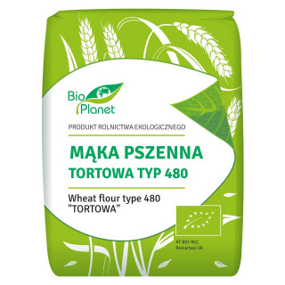 Mąka Pszenna Tortowa Typ 480 BIO 1 kg - Bio Planet - Ekochatka