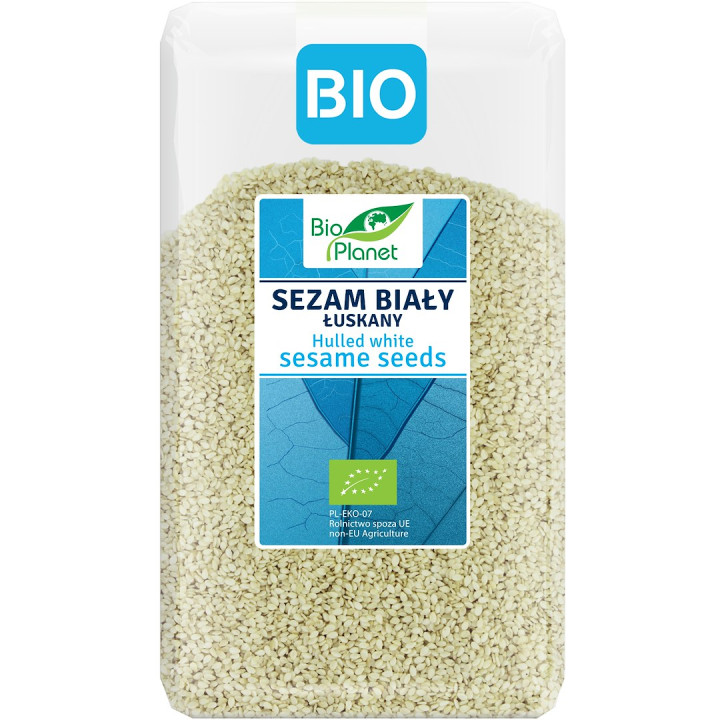 Sezam Biały Łuskany BIO 1 kg - Bio Planet - Ekochatka