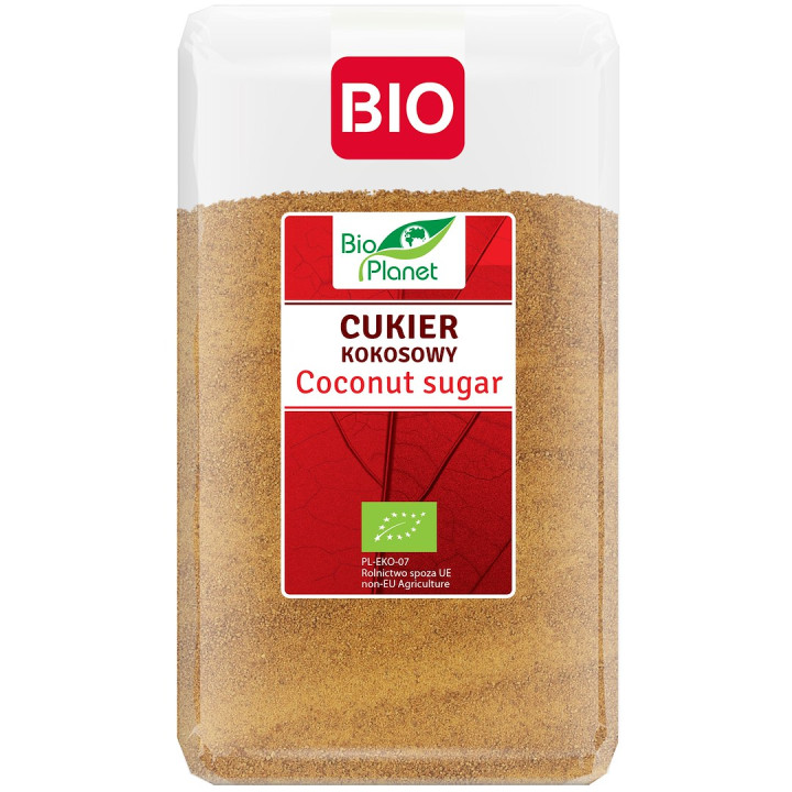 Cukier Kokosowy Nierafinowany BIO 1 kg - Bio Planet - Ekochatka