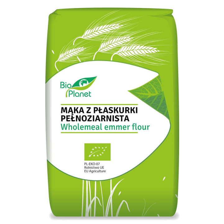 Mąka z Płaskurki Pełnoziarnista BIO 500 g - Bio Planet - Ekochatka