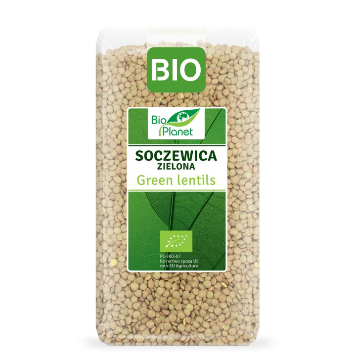 Soczewica Zielona BIO 500 g - Bio Planet - Ekochatka