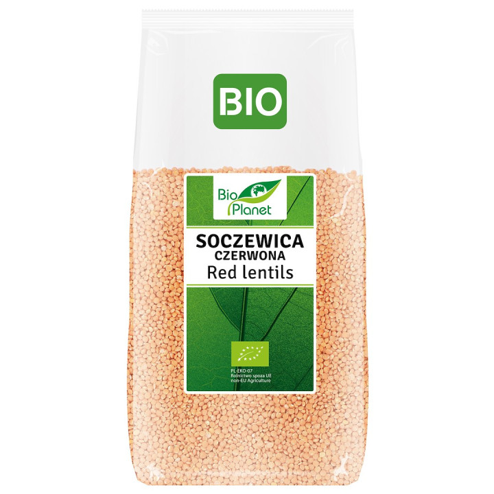 Soczewica Czerwona BIO 500 g - Bio Planet - Ekochatka