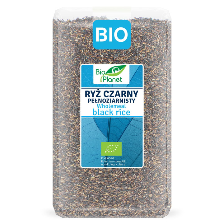 Ryż Czarny Pełnoziarnisty BIO 1 kg - Bio Planet - Ekochatka
