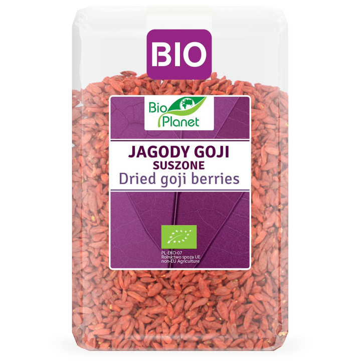 Jagody Goji Suszone BIO 1 kg - Bio Planet - Ekochatka
