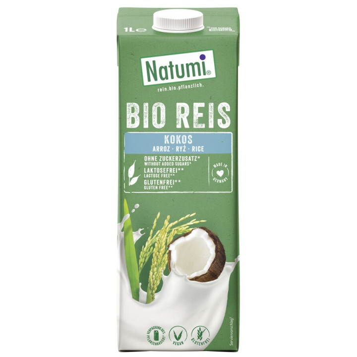 Napój Ryżowo-Kokosowy Bezglutenowy BIO 1 l - Natumi - Ekochatka