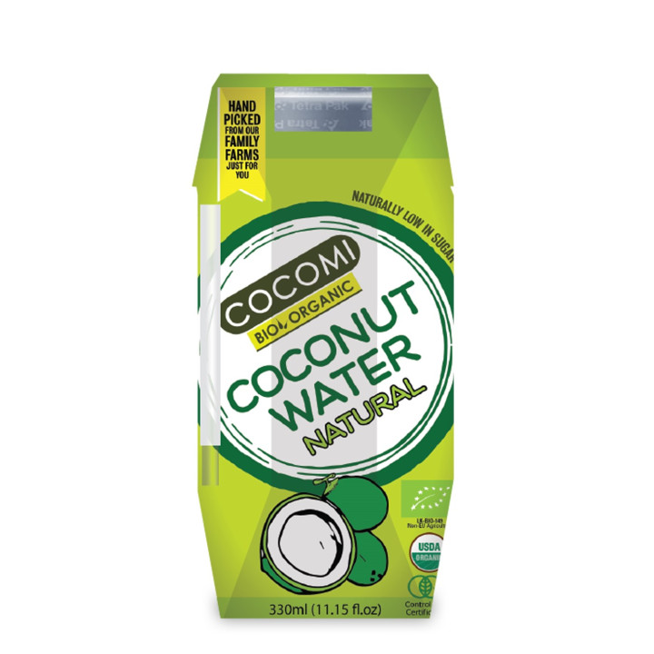 Woda Kokosowa Naturalna BIO 330 ml - Cocomi - Ekochatka