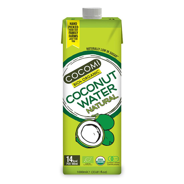 Woda Kokosowa Naturalna BIO 1 l - Cocomi - Ekochatka