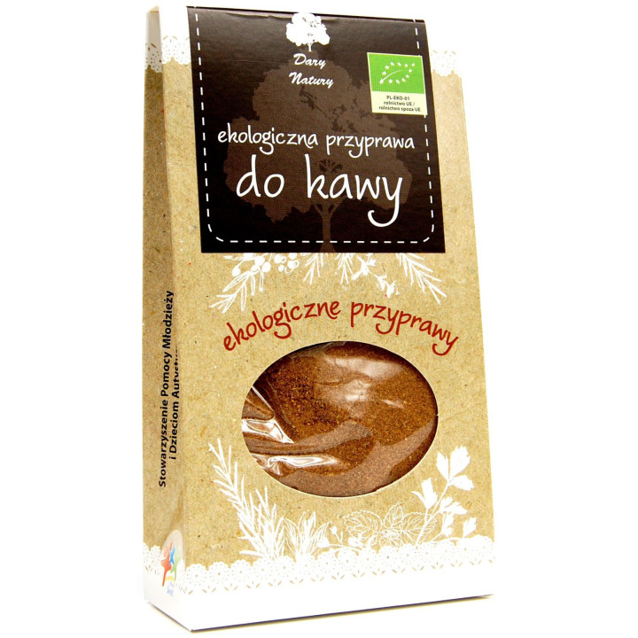 Przyprawa do Kawy z Cynamonem i Kardamonem BIO 50 g - Dary Natury - Ek