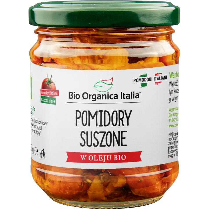 Pomidory Suszone w Oleju BIO 190 g - Bio Organica Italia - Ekochatka