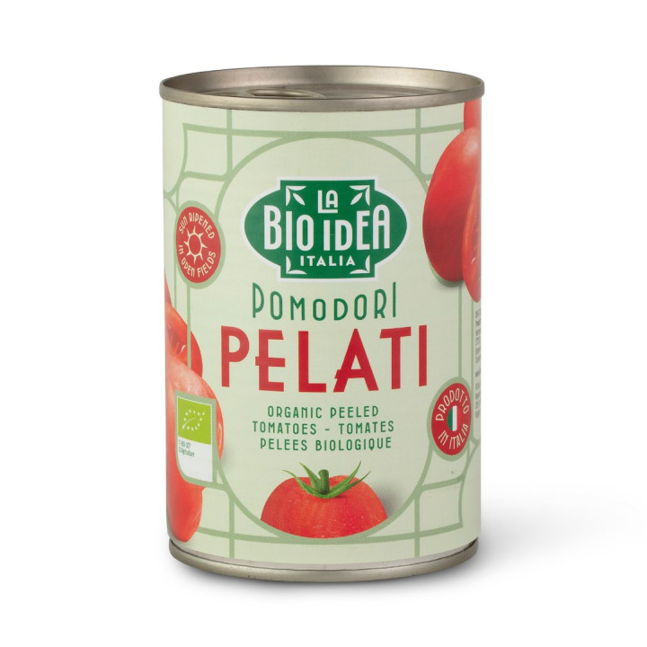 Pomidory Pelati Bez Skóry BIO 400 g - La Bio Idea - Ekochatka