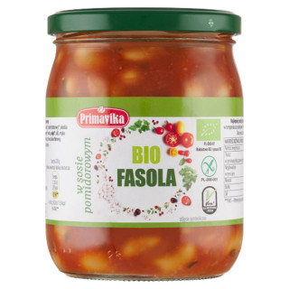 Fasola w Sosie Pomidorowym Bezglutenowa BIO 440 g - Primavika - Ekocha