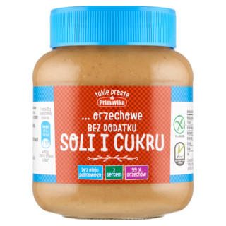 Krem z Orzeszków Ziemnych bez Soli i Cukru Bezglutenowy 350 g - Primav