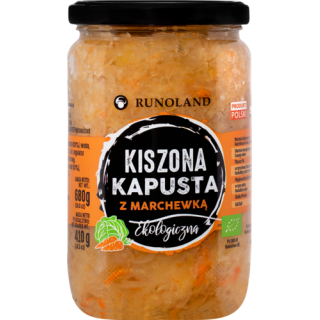 Kapusta Kiszona z Marchewką BIO 680 g - Runoland - Ekochatka