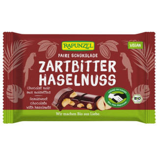 Czekolada Gorzka z Orzechami Laskowymi BIO 100 g - Rapunzel - Ekochatk