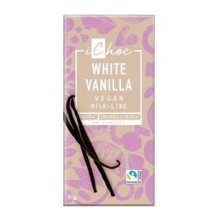 Tabliczka Kakaowa z Wanilią BIO 80 g - iChoc - Ekochatka