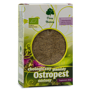 Ostropest Plamisty Mielony BIO 100 g - Dary Natury - Ekochatka