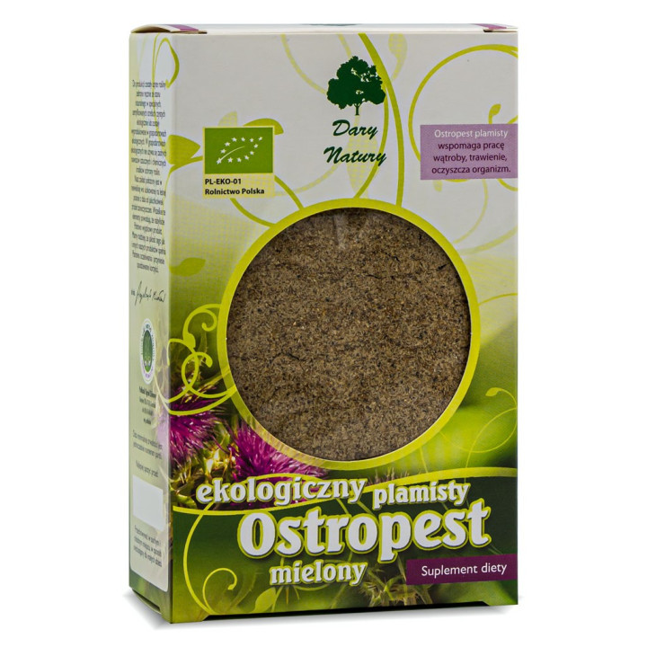 Ostropest Plamisty Mielony BIO 100 g - Dary Natury - Ekochatka
