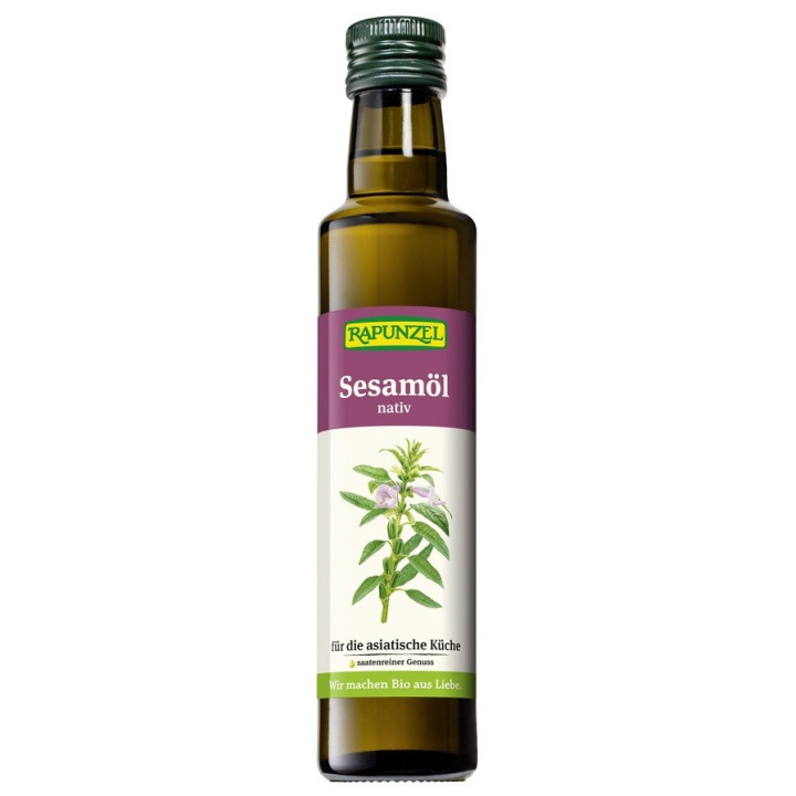 Olej Sezamowy Tłoczony na Zimno BIO 250 ml - Rapunzel - Ekochatka