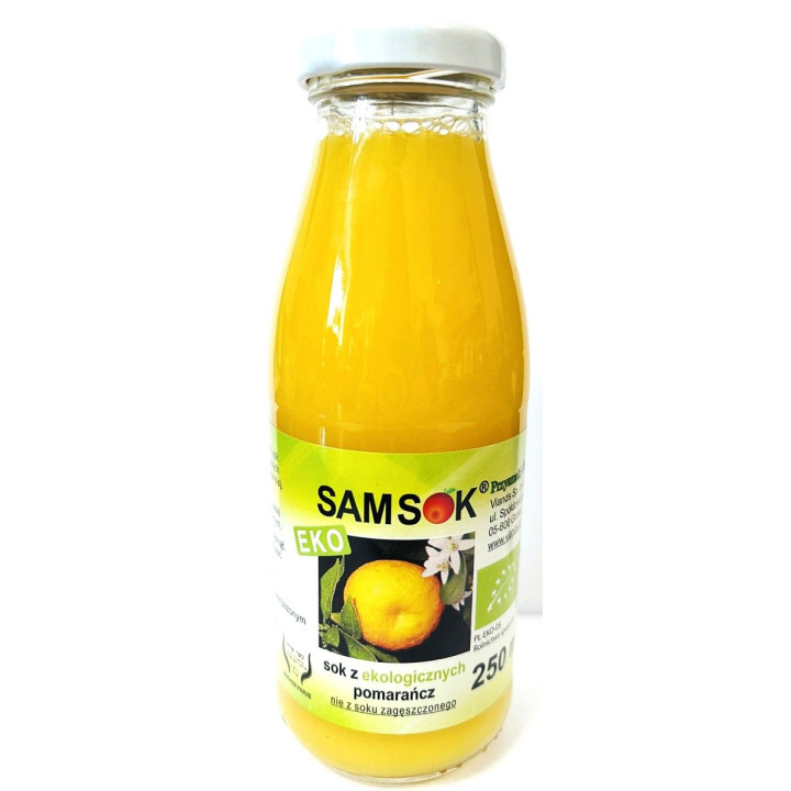 Sok Pomarańczowy NFC Tłoczony BIO 250 ml - Viands - Ekochatka