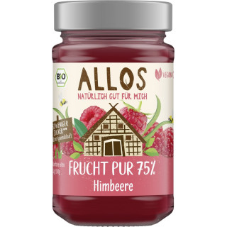 Mus Malinowy 75% Owoców BIO 250 g - Allos - Ekochatka