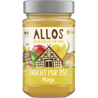 Mus z Mango BIO 75% Owoców Słodzony Syropem z Agawy 250 g - Allos - Ek