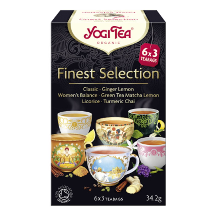 Zestaw Herbatek Finest Selection BIO 18 Torebek 34,2 g - Yogi Tea - Ek
