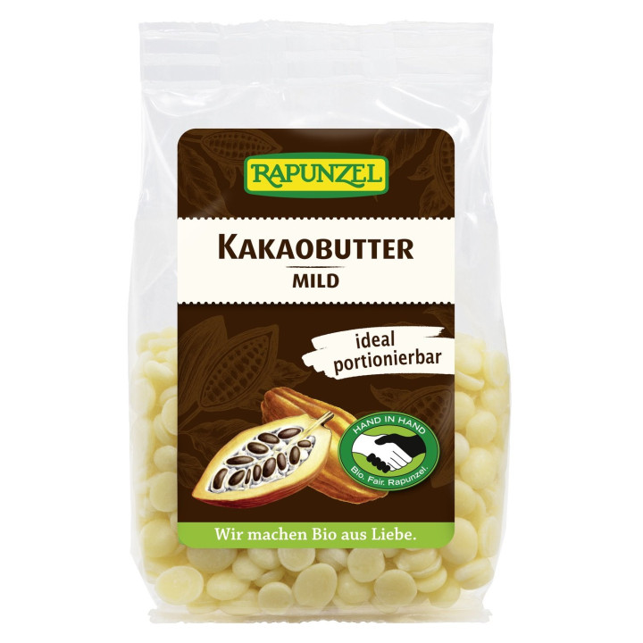 Masło Kakaowe w Krążkach BIO 100 g - Rapunzel - Ekochatka