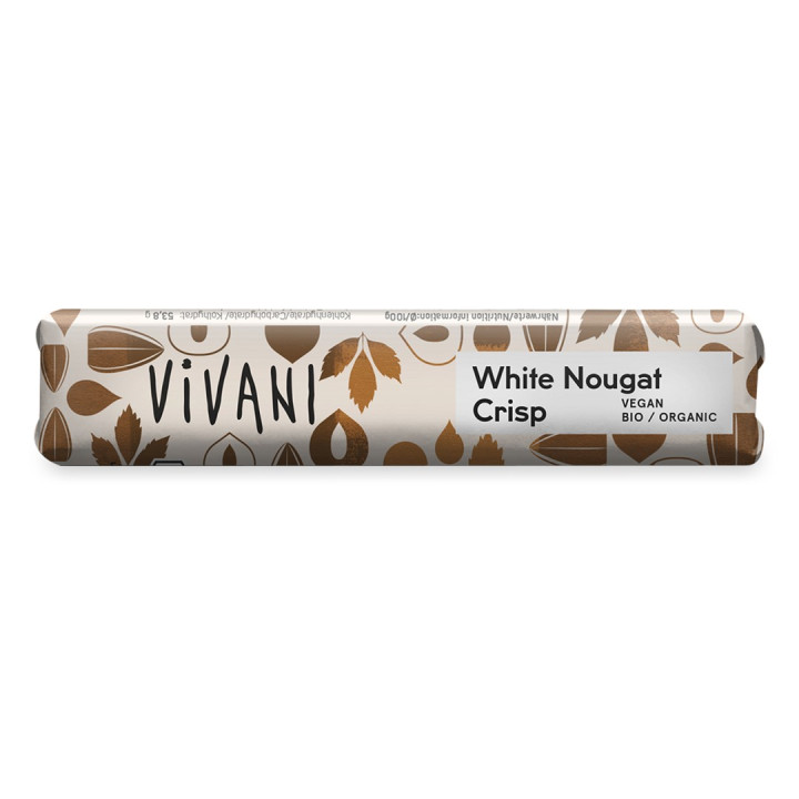 Baton Nugatowy z Krokantem Orzechowym BIO 35 g - Vivani - Ekochatka