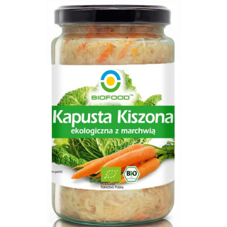 Kapusta Kiszona z Marchewką Bezglutenowa BIO 700 g - Biofood - Ekochat
