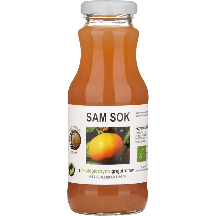 Sok z Czerwonych Grejpfrutów NFC BIO 250 ml - Viands - Ekochatka