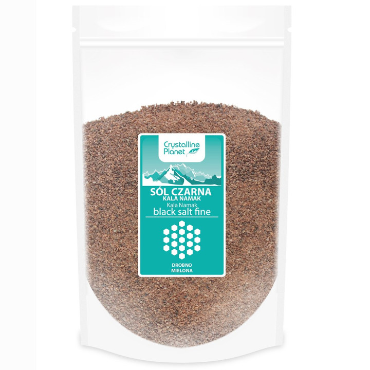 Sól Czarna Kala Namak Drobno Mielona 1 kg - Crystalline Planet - Ekoch