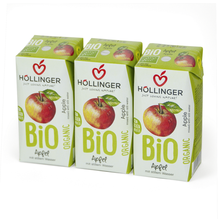 Nektar Jabłkowy bez Cukru BIO 200 ml - Hollinger - Ekochatka