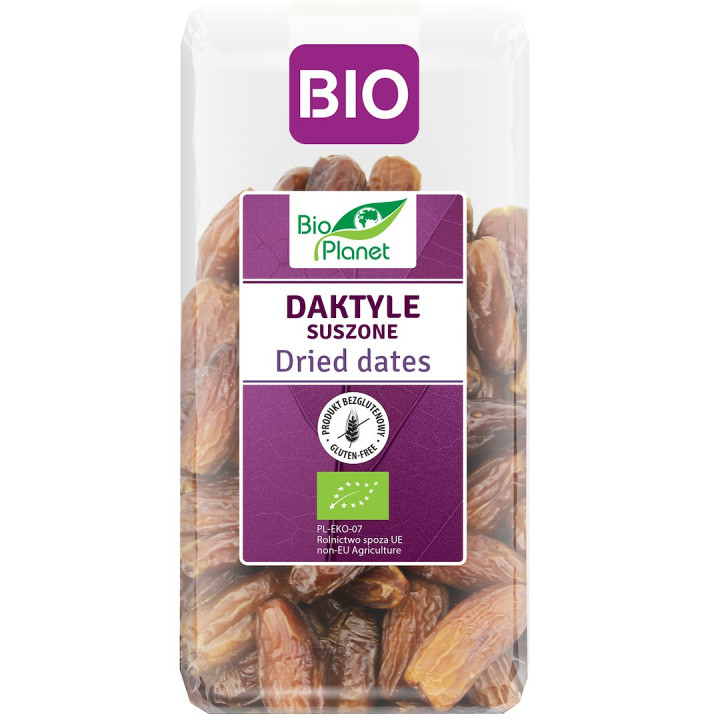 Daktyle Suszone bez Pestek Bezglutenowe BIO 400 g - Bio Planet - Ekoch