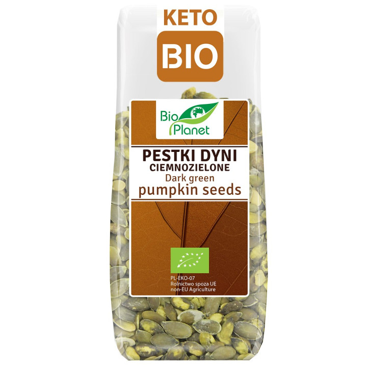 Pestki Dyni Ciemnozielone BIO 150 g - Bio Planet - Ekochatka