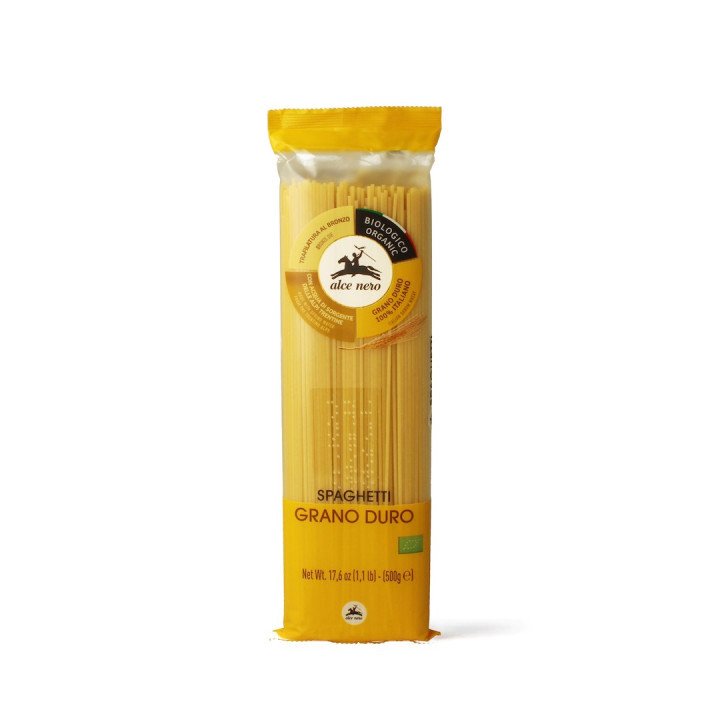 Makaron Spaghetti z Pszenicy Durum BIO 500 g - Alce Nero - Ekochatka