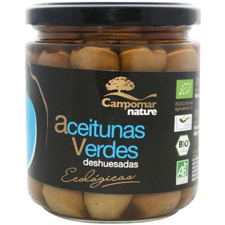 Oliwki Zielone bez Pestek w Zalewie BIO 350g (170g) | CAMPOMAR NATURE - Ekochatka
