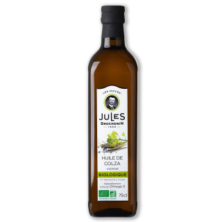 Olej Rzepakowy Tłoczony na Zimno Omega-3 BIO 750 ml - Jules Brochenin 