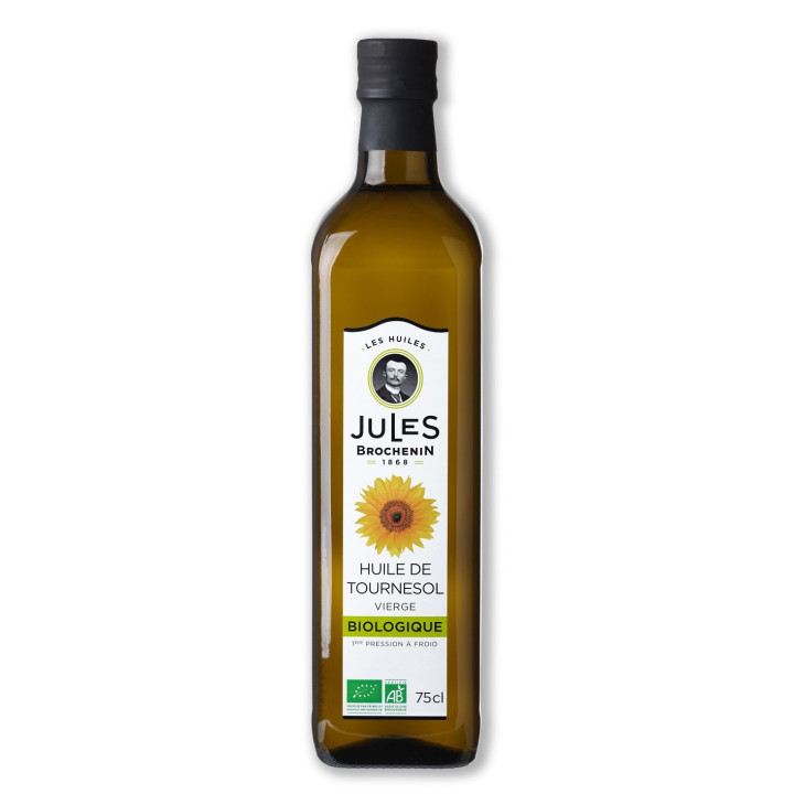 Olej Słonecznikowy Tłoczony na Zimno BIO 750 ml - Jules Brochenin - Ek
