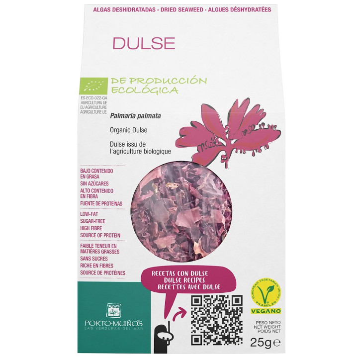 Algi Morskie Dulse Suszone BIO 25 g - Porto Muinos - Ekochatka