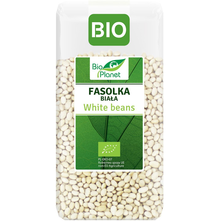 Fasolka Biała BIO Suszona 400 g - Bio Planet - Ekochatka
