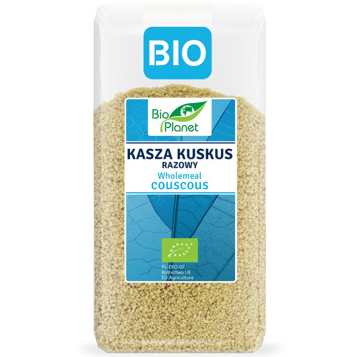Kuskus Razowy Pełnoziarnisty BIO 400 g - Bio Planet - Ekochatka
