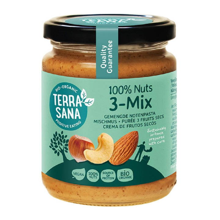 Krem Orzechowy Mix 3 Orzechy BIO 250 g - Terrasana - Ekochatka