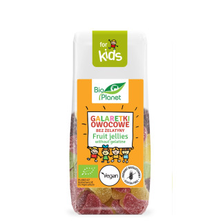 Galaretki Owocowe Bez Żelatyny Bezglutenowe BIO 100 g - Bio Planet - E