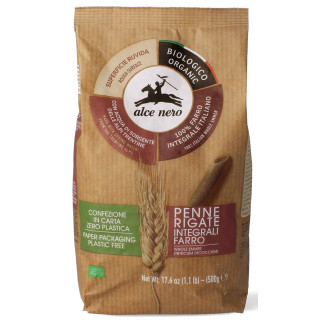 Makaron Penne Razowy z Pszenicy Plaskurki BIO 500 g - Alce Nero - Ekoc