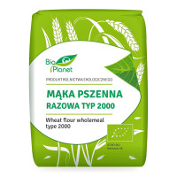 Mąka Pszenna Razowa Typ 2000 BIO 1 kg - Bio Planet